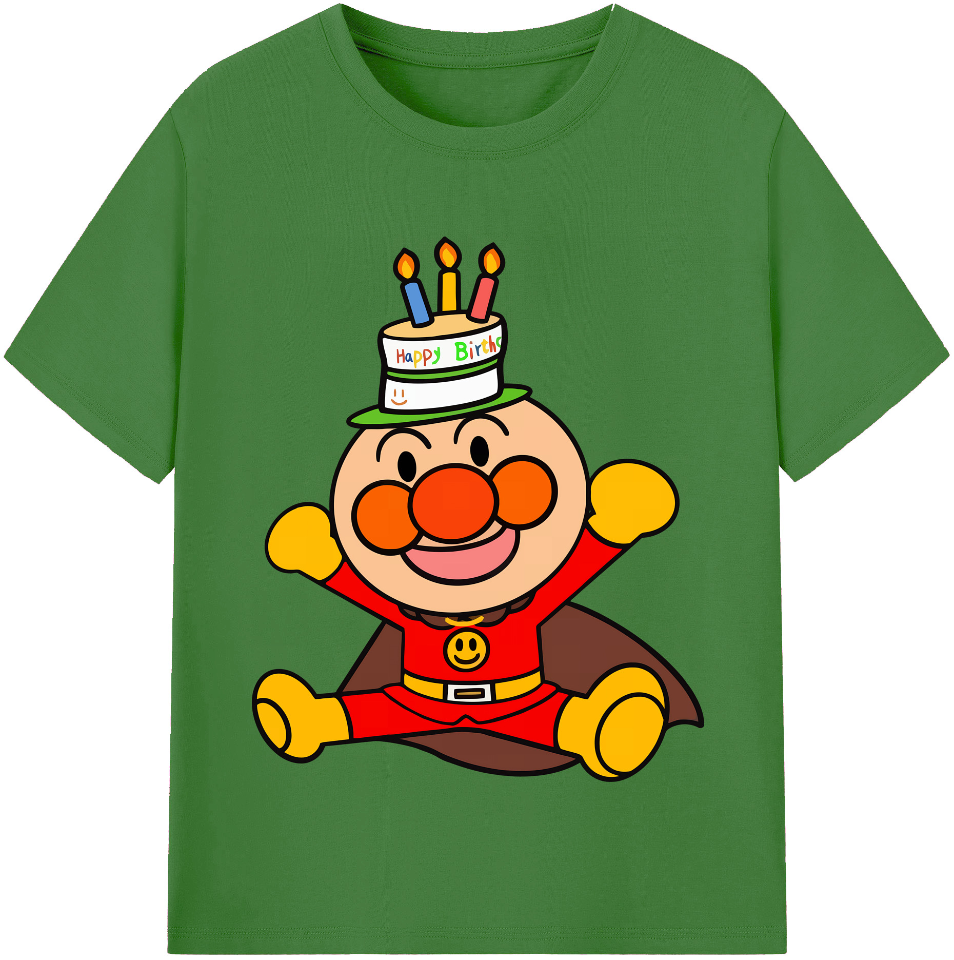 （画像用） アンパンマン Anpanman レディースカジュアルプリントTシャツ（綿100％）